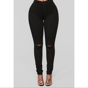 NWT Fashion Nova Black Canopy Jeans